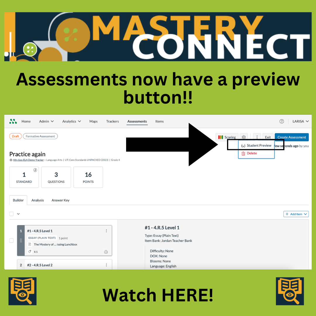 Mastery Connect Digital Learning