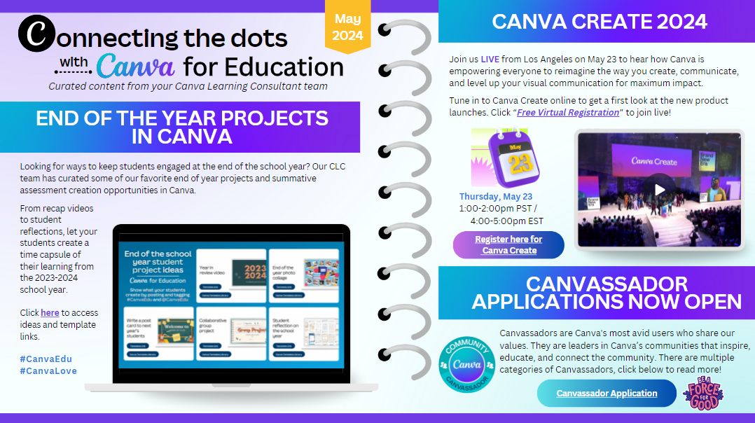 Connecting the Dots with Canva for Education link