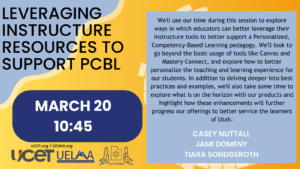 Leveraging Instructure Resources to support pcbl