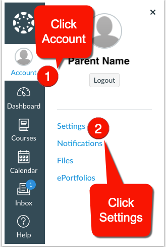 Parent Account and Settings