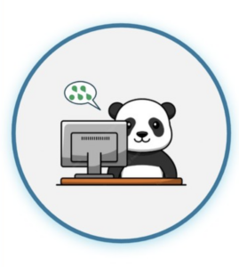 Panda pro at computer