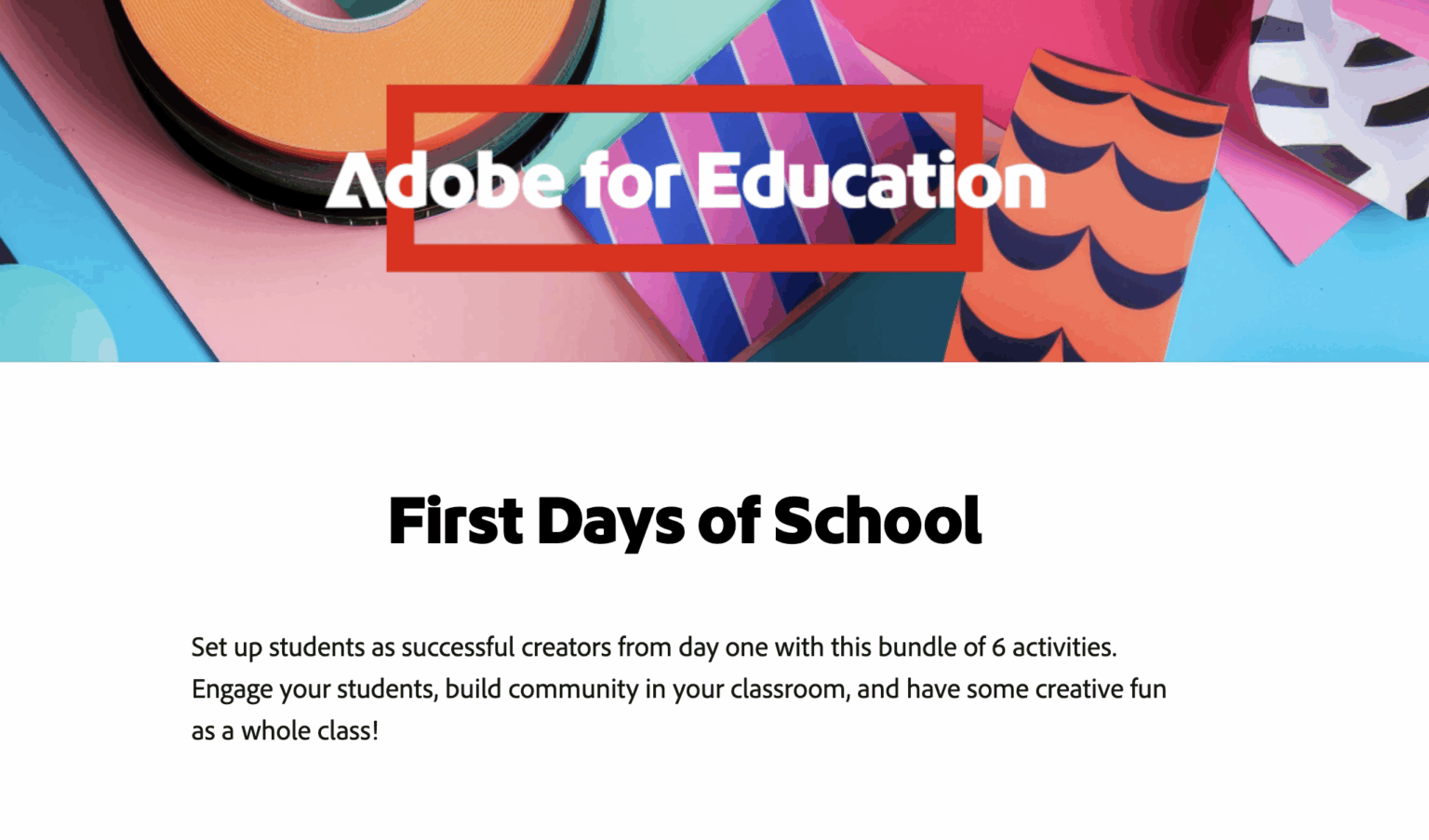 Adobe for EDU – Digital Learning