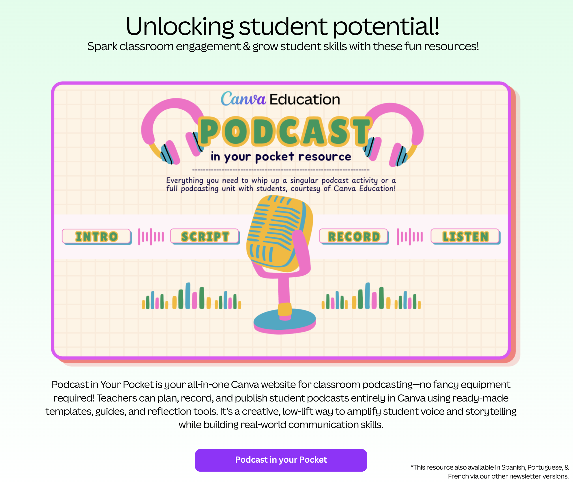 Podcast in your pocket resource