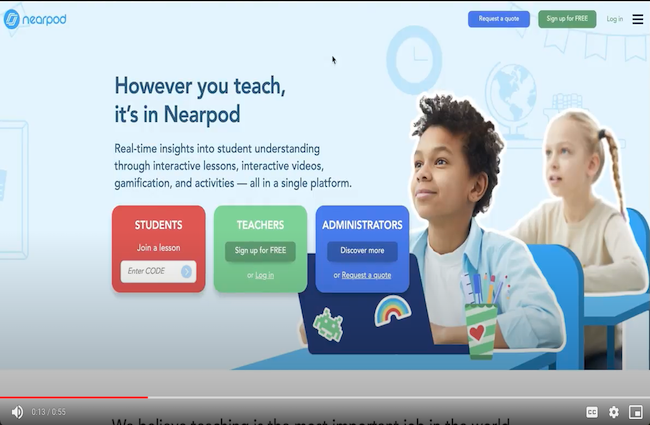 nearpod login video